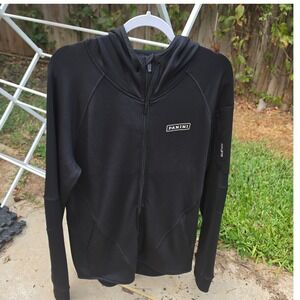 Hylete Panini Mens Full Zip Hoodie Black Athletic Training Jacket New NWT
